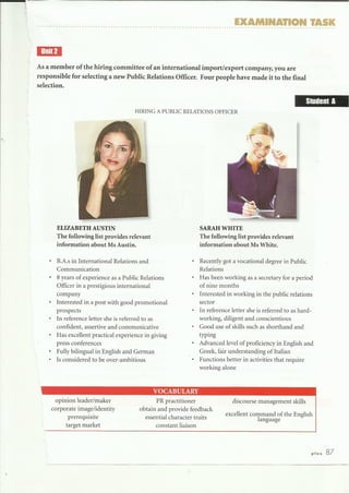 C2 orals  dialogue student a