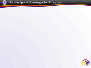 3 Domain Speciﬁc Languages for Processes
 