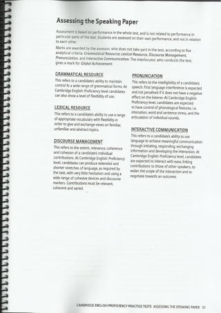 C2 proficiency test speaking practice | PDF