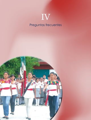 Preguntas frecuentes

51

2. La evaluación durante el ciclo escolar

IV

 