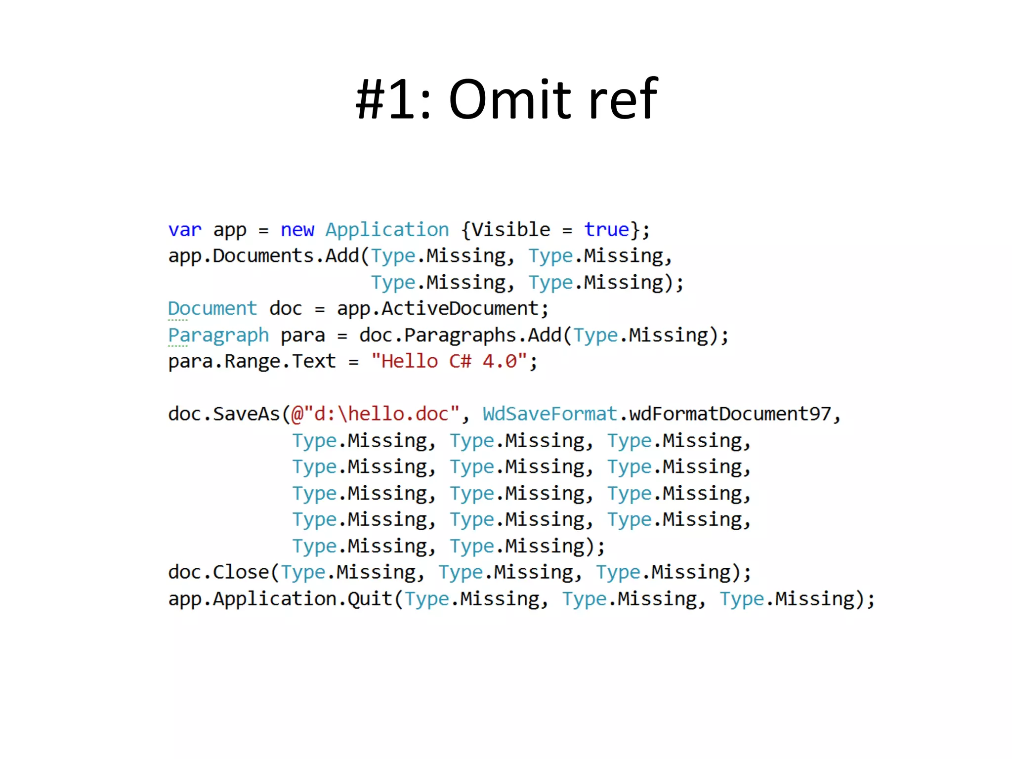 #1:	
  Omit	
  ref	
  
 