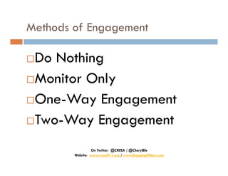 Engagement Strategies in Social Media | PDF