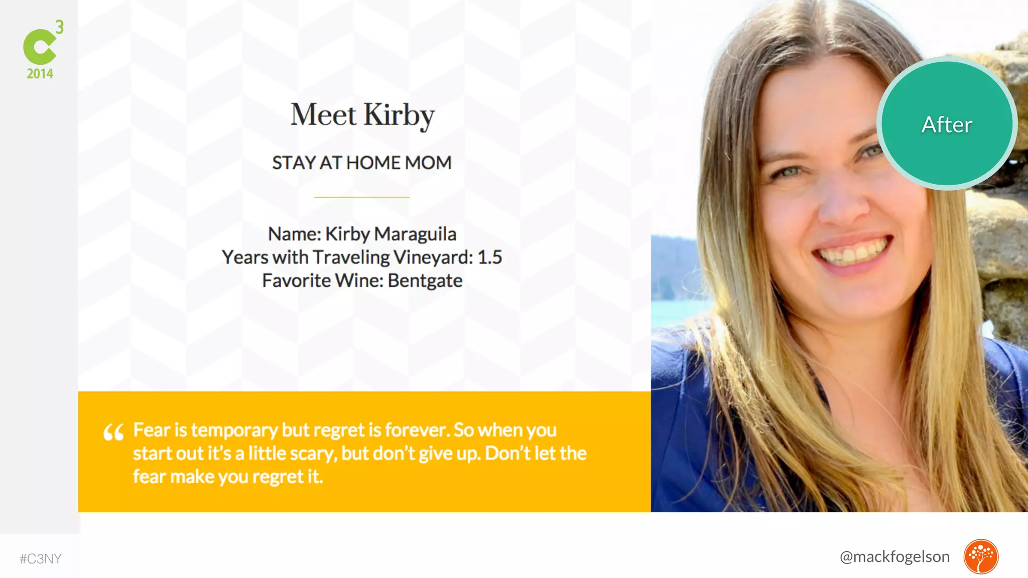 After 
#C3NY @mackfogelson 
 