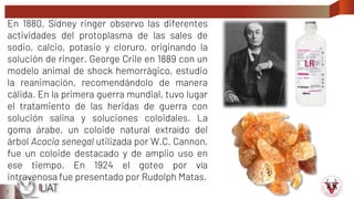 Sidney Ringer Farmacologia veterinaria tema: Terapia de electrolitos | PPTX