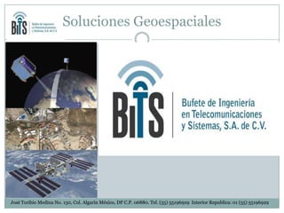 Soluciones Geoespaciales

José Toribio Medina No. 130, Col. Algarín México, DF C.P. 06880. Tel. (55) 55196929 Interior Republica: 01 (55) 55196929

 
