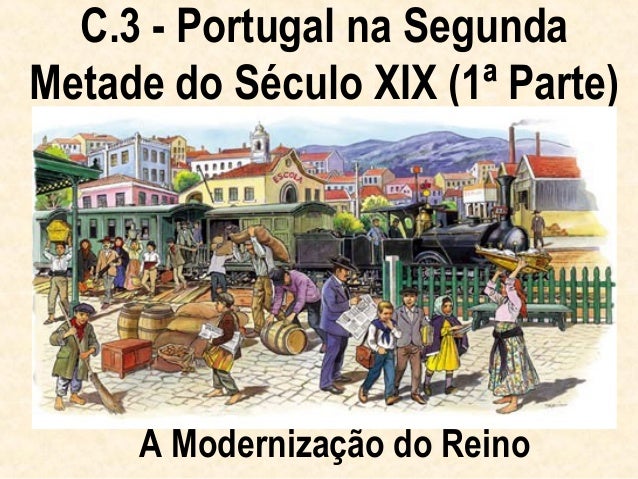 C.3 - Portugal na SegundaMetade do Século XIX (1ª Parte)     A Modernização do Reino 