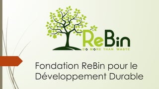 Fondation ReBin pour le
Développement Durable
 