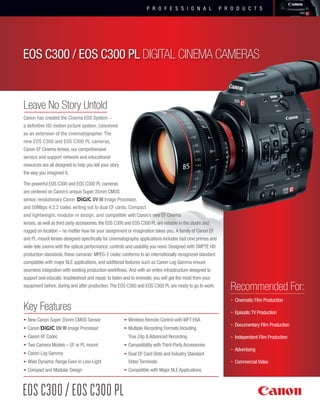 Canon EOS C300 | PDF