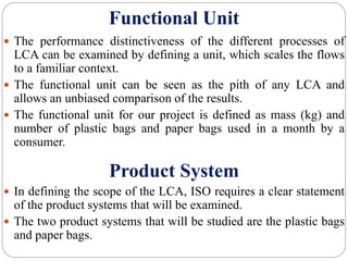 Life cycle assessment of bags final | PPTX