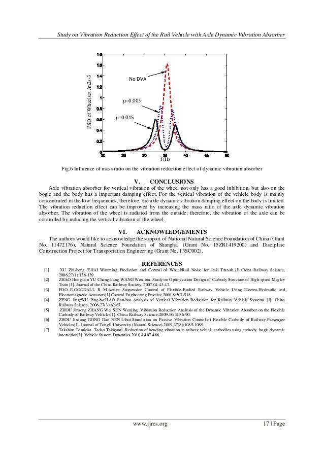 Study on Vibration Reduction Effect of the Rail Vehicle with Axle Dyn…