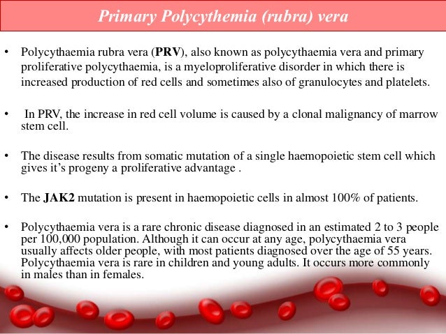 polycythemia polycythemia rubra vera