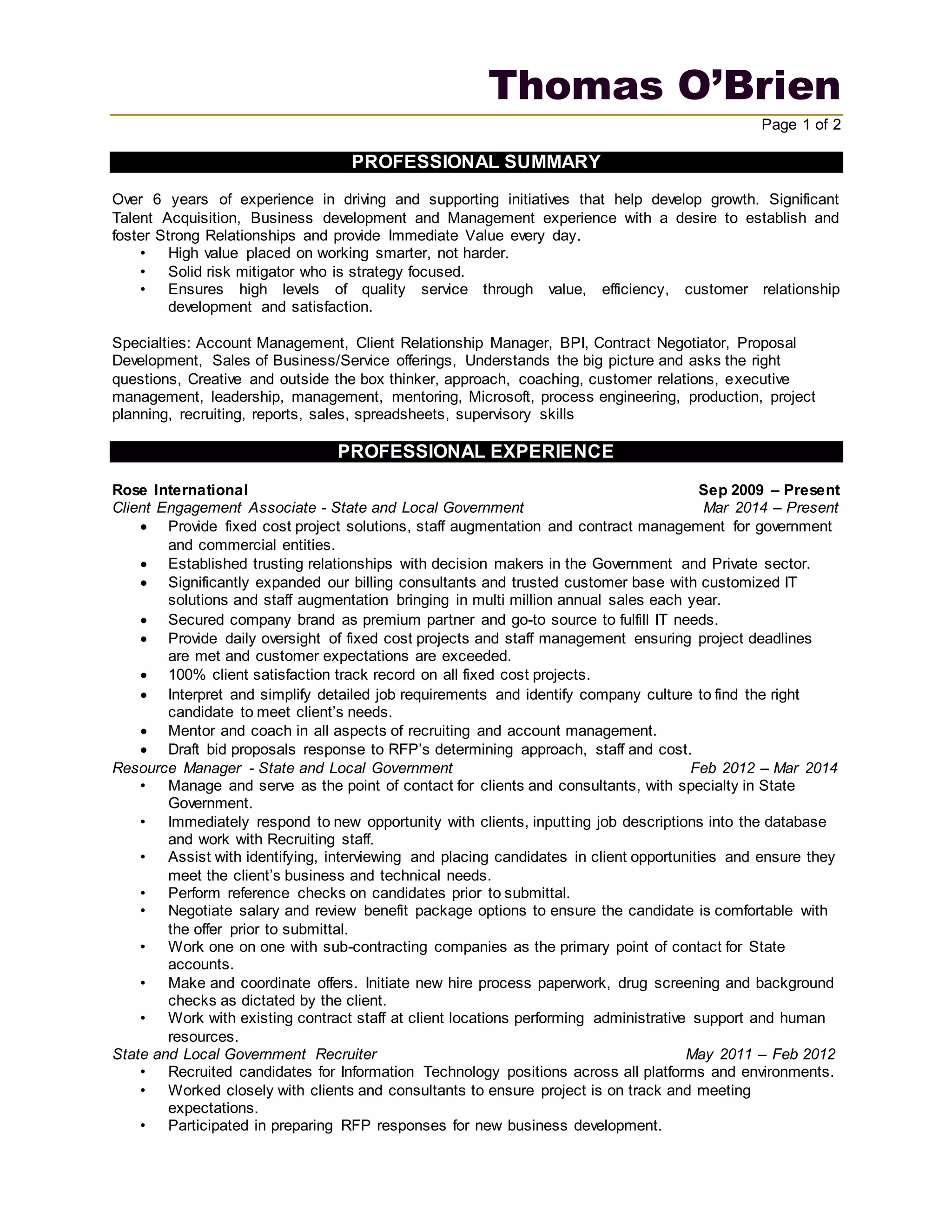 Tom O 39 Brien resume PDF - Tom Obrien Resume 1 2048 