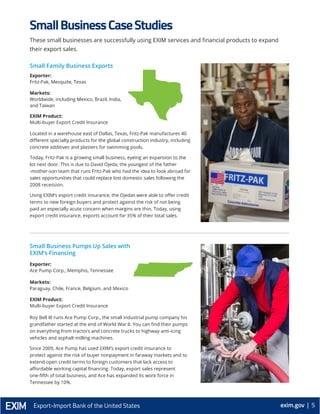 10 Ex-Im Export Finance Programs