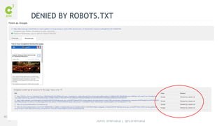 #C3NY 
77 
DENIED BY ROBOTS.TXT 
John Shehata | @JShehata 
 
