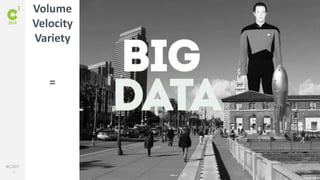 15
#C3NY
Volume
Velocity
Variety
=
 