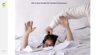 24
#C3NY
Life is even harder for Content Consumers
 