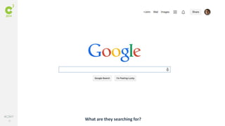 38
#C3NY
What are they searching for?
 