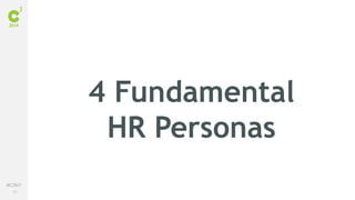 53
#C3NY
4 Fundamental
HR Personas
 