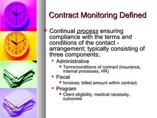 Contract Monitoring | PPT