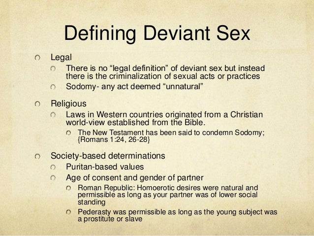 Deviant Sex PPT