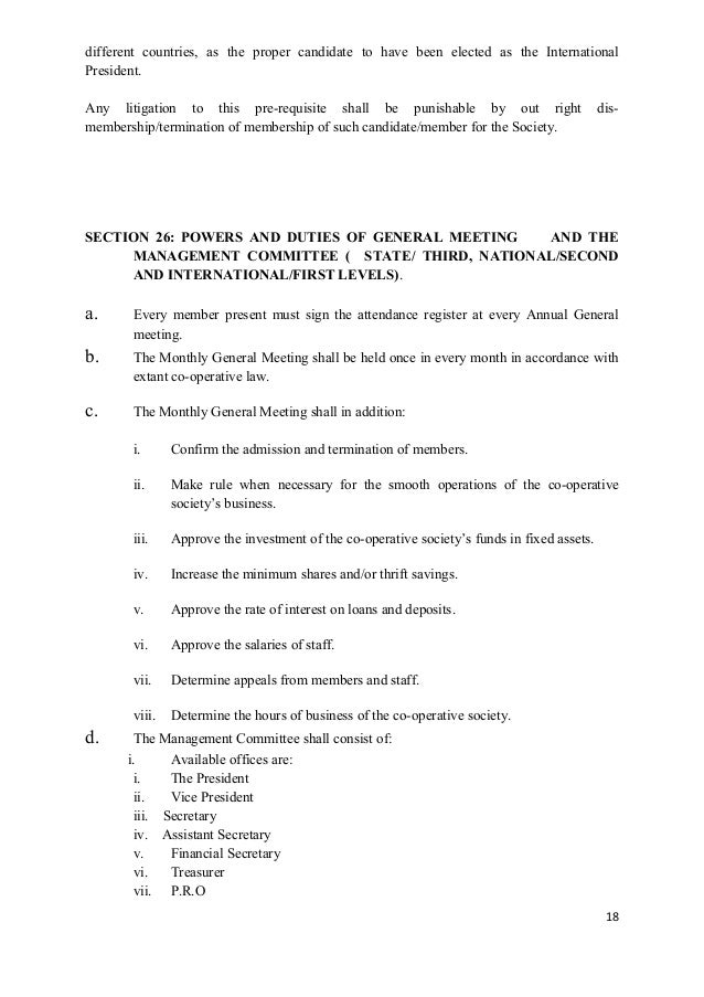 NEWEST CONSTITUTION OF CASHVILLE MULTIPURPOSE COOPERATIVE SOCIETY LI…