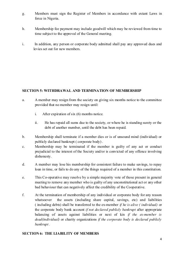 NEWEST CONSTITUTION OF CASHVILLE MULTIPURPOSE COOPERATIVE SOCIETY LI…