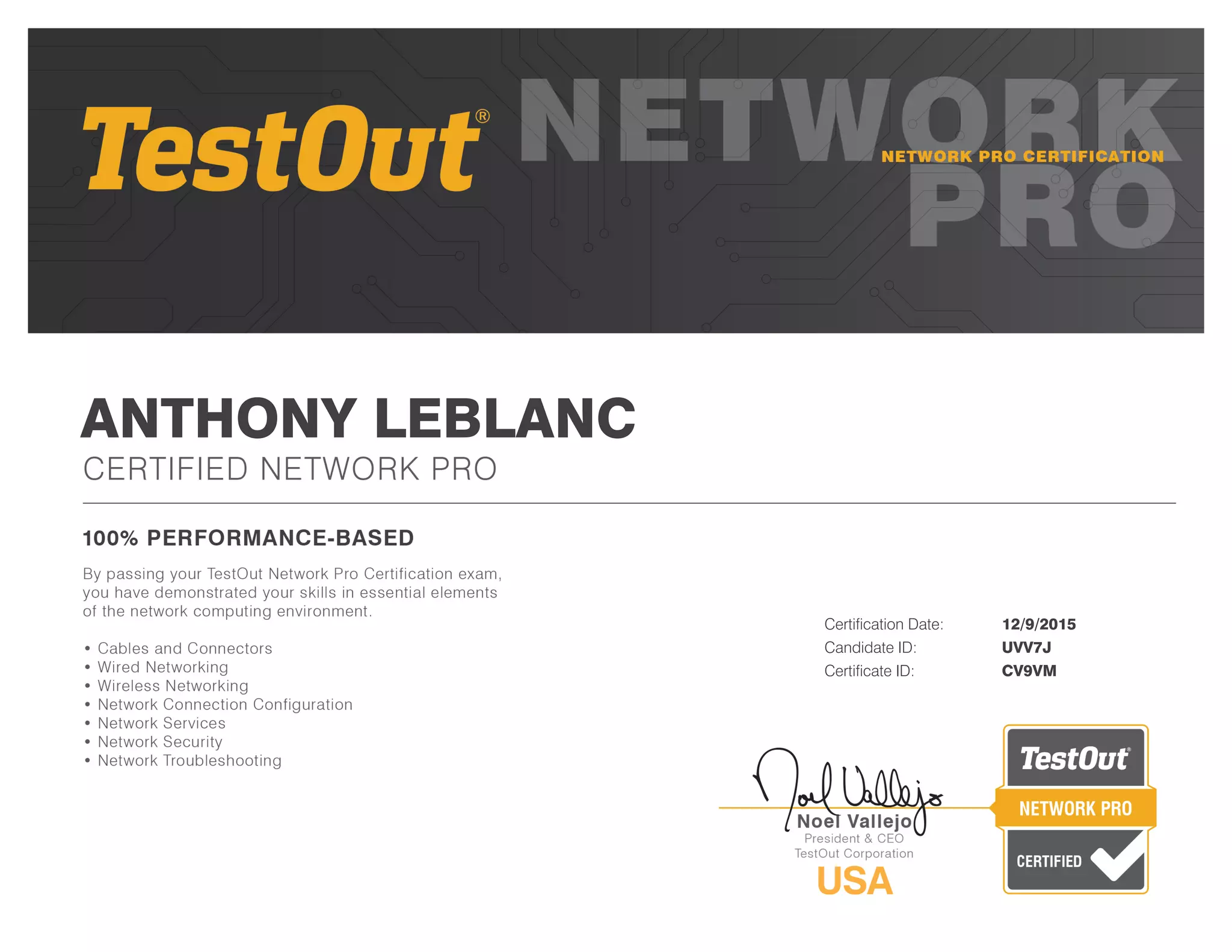 Testout Network Pro cert 2015 PPT