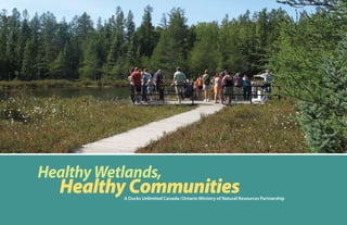 HealthyWetlands,
HealthyCommunitiesA Ducks Unlimited Canada/Ontario Ministry of Natural Resources Partnership
 