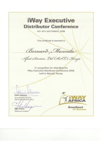IwayAfrica Executive distributor conference-2008