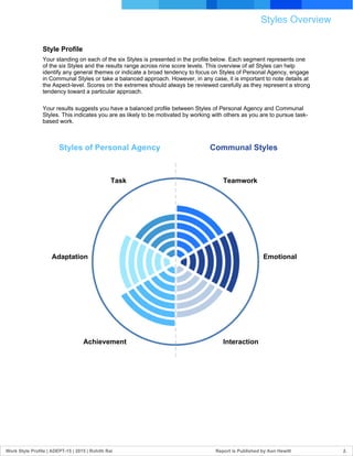 How To Interpret Rai Score Rohith Rai Personality report | PDF