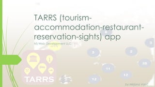 TARRS (tourism-
accommodation-restaurant-
reservation-sights) app
NS Web Development LLC
by Mirjana Vasić
 