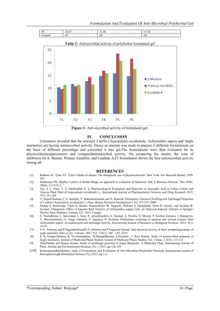 Formulation And Evaluation of Anti-Microbial Polyherbal Gel | PDF