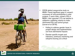 Informing gender-responsive climate policy and action