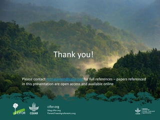 Informing gender-responsive climate policy and action