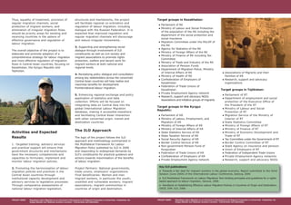 Thus, equality of treatment, provision of
regular migration channels, social
protection of migrant workers, and
elimination of irregular migration flows
should be priority areas for sending and
receiving countries in the sphere of
effective governance and regulation of
labour migration.
The overall objective of the project is to
elaborate and promote adoption of a
comprehensive strategy for labour migration
and more effective regulation of migration
flows in Central Asian countries, focusing on
Kazakhstan, the Kyrgyz Republic and
Tajikistan.
Activities and Expected
Results
1. Targeted training, advisory services
and practical support will ensure that
government structures and mechanisms
have the necessary competencies and
capacities to formulate, implement and
monitor labour migration policies.
2. Promoting the harmonisation of labour
migration policies and practices in the
Central Asian countries through
institutional capacity development and
advisory services to legislative processes.
Through comparative assessments of
national labour migration legislation,
structures and mechanisms, the project
will facilitate regional co-ordination and
regulation of labour migration, including
dialogue with the Russian Federation. It is
expected that improved regulation and
regular migration channels will discourage
and reduce irregular movements.
3. Supporting and strengthening social
dialogue through involvement of ILO
constituents as well as civil society and
migrant associations to promote rights
protection, welfare and decent work for
migrant workers at both national and
regional levels.
4. Revitalizing policy dialogue and consultation
among key stakeholders across the concerned
Central Asian countries will help realise and
maximise benefits for development
frointernational labour migration.
5. Enhancing regional exchange and policy
application of statistics and data
collection. Efforts will be focused on
integrating data on Central Asia into the
global International Labour Migration
database, making it accessible elsewhere
and facilitating Central Asian interaction
with other concerned origin, transit and
destination countries.
The ILO Approach
The logic of the project follows the ILO
approach and methodology summarized in
the Multilateral Framework for Labour
Migration Policy published by ILO in 2006
and responding to widespread demands by
ILO’s constituents for practical guidance and
actions towards maximisation of the benefits
of labour migration.
Project Partners: National governments,
trade unions, employers’ organizations
Final beneficiaries: Women and men
migrant workers, in particular the youth;
unskilled and vulnerable workers; migrant
associations; migrant communities in
countries of origin and destination.
Target groups in Kazakhstan:
● Parliament of RK
● Ministry of Labour and Social Protection
of the population of the RK including the
department of the social protection and
social insurance
● Migration Committee under the MoLSP of
the RK
● Agency for Statistics of the RK
● Ministry of Foreign Affairs of the RK
● Ministry of Finance of RK including Tax
Committee
● Ministry of Trade and Industry of the RK
● Association of Pension Funds
● Department of Migration Police, Ministry
of Internal Affairs of RK
● Ministry of Health of RK
● Confederation of Employers of
Kazakhstan
● Federation of Trade Unions of
Kazakhstan
● Private Employment Agency network
● Research, support and advocacy NGOs
Associations and initiative groups of migrants
Target groups in the Kyrgyz
Republic:
● Parliament of KR
● Ministry of Labour, Employment, and
Migration of KR
● Ministry of Foreign Affairs of KR
● Ministry of Internal Affairs of KR
● State Statistics Service of KR
● State Taxation Service of KR
● Social Security Agency of КR
● Border Control Service of KR
● Non-government Pension Fund of
Kyrgyzstan
● Federation of Trade Unions of KR
● Confederation of Employers of KR
● Private Employment Agency network
● Associations of Migrants and their
Families of KR
● Research, support and advocacy
organizations
Target groups in Tajikistan:
● Parliament of RT
● Department of employment and social
protection of the Executive Office of
the President of the RT
● Ministry of Labour and Social
Protection of RT
● Migration Service of the Ministry of
Interior of RT
● State Statistics Committee
● Ministry of Foreign Affairs of RT
● Ministry of Finance of RT
● Ministry of Economic Development and
Trade of RT
● Tax Committee under the Government of RT
● Border Control Committee of RT
● State Agency on insurance and pension
● Union of Employers of RT
● Federation of Independent Trade Unions
● Private Employment Agency networks
● Research, support and advocacy NGOs
PROJECT BRIEF Regulating Labour Migration as an Instrument of Development and Regional Cooperation in Central Asia - Kazakhstan, the
Kyrgyz Republic and Tajikistan (outreach countries – Turkmenistan and Uzbekistan).
PROJECT BRIEF Regulating Labour Migration as an Instrument of Development and Regional Cooperation in Central Asia - Kazakhstan, the
Kyrgyz Republic and Tajikistan (outreach countries – Turkmenistan and Uzbekistan).
Key ILO publications:
● Towards a fair deal for migrant workers in the global economy, Report submitted to the 92nd
Session (June 2004) of the International Labour Conference, Geneva, 2004
● ILO Multilateral Framework on Labour Migration/ Non-binding principles and guidelines for a rights-
based approach to labour migration, Geneva, 2006
● Handbook on Establishing Effective Labour Migration Policies in Countries of Origin and Destination,
OSCE, IOM, ILO, 2006
Photo: ILO
Photo: ILO
 