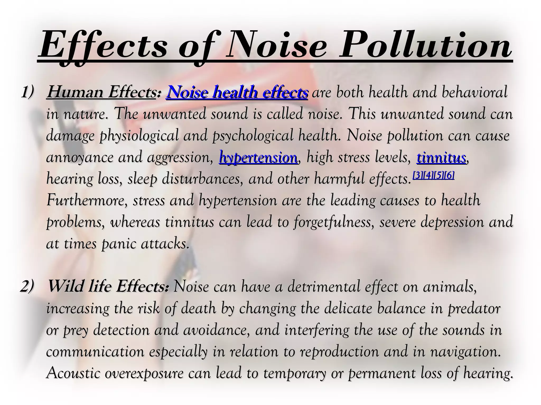 What Are The Adverse Effects Of Noise Pollution