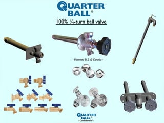 100% ¼-turn ball valve
 