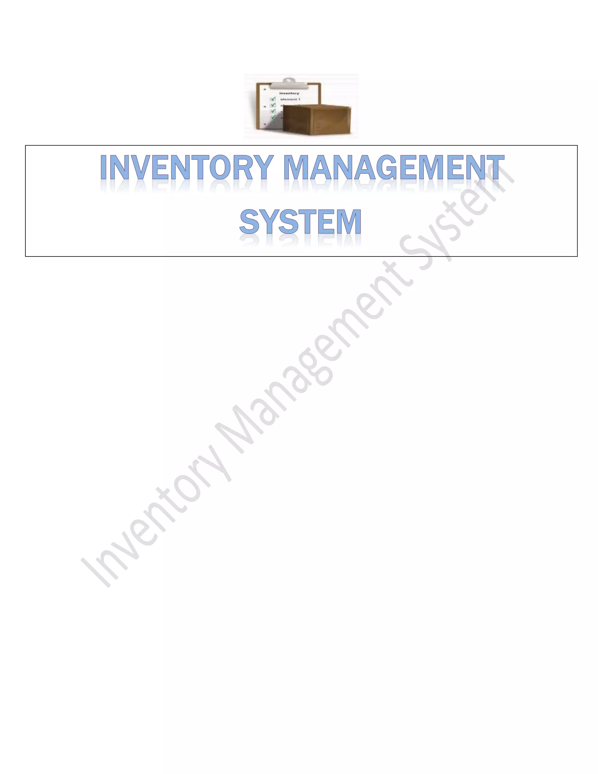 Inventory Management System | PDF