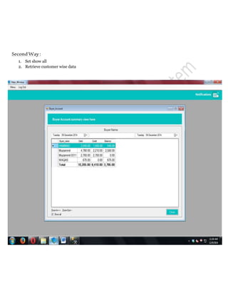 SecondWay:
1. Set show all
2. Retrieve customer wise data
 