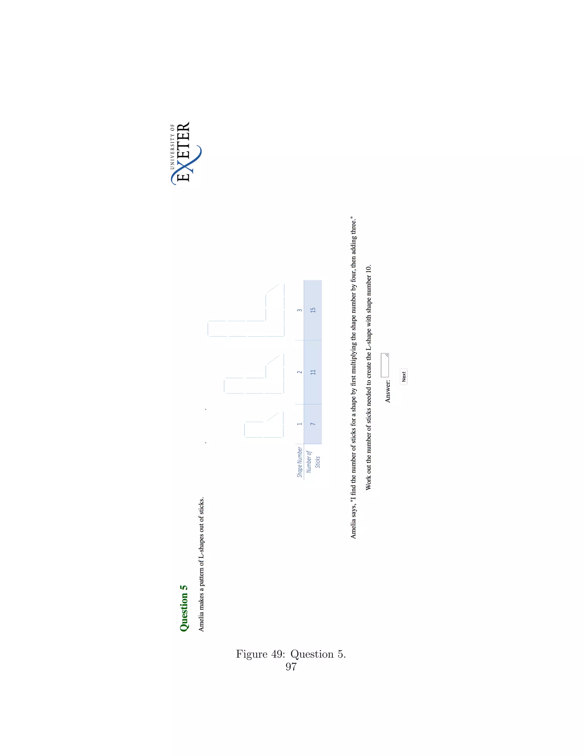 Figure 49: Question 5.
97
 