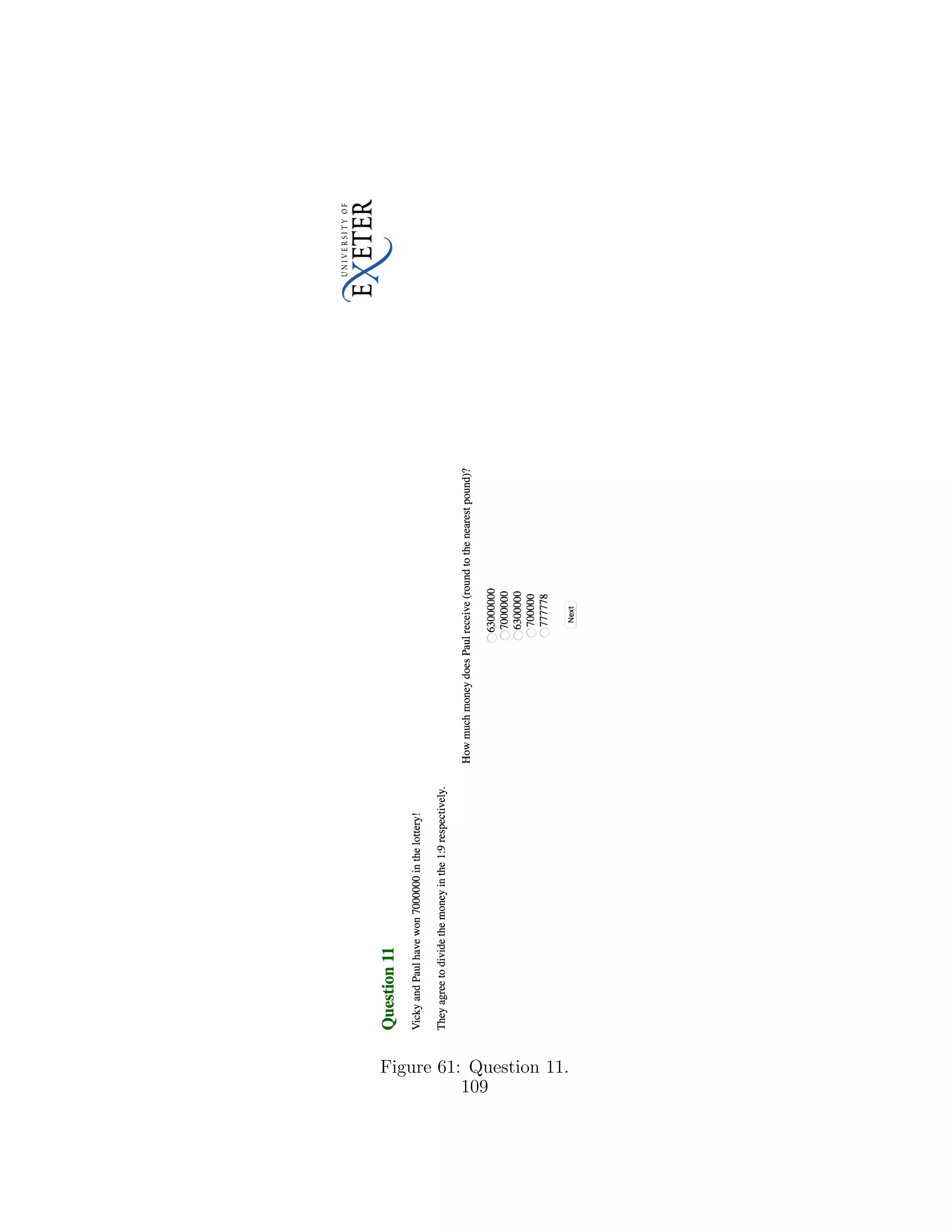 Figure 61: Question 11.
109
 