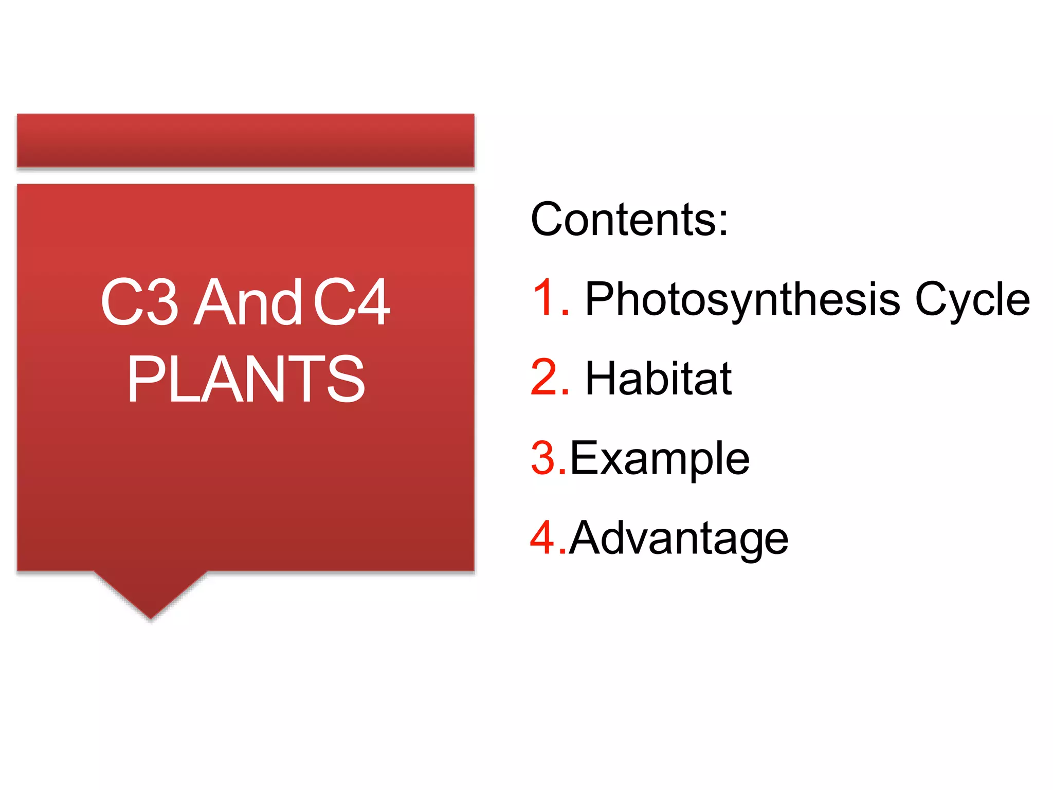 C3 and C4 plants Botany | PPT