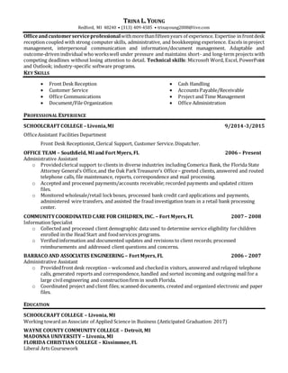 Trina Young New Resume | PDF | Free Download