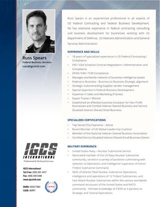 IGCS - Russ Spears Bio