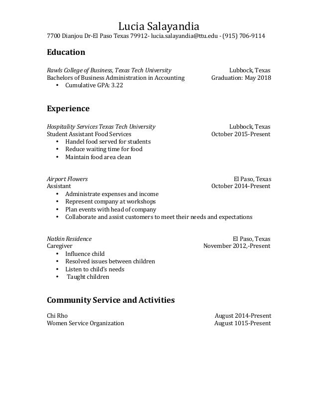 El Paso Professional Resumes Resume Services In El Paso