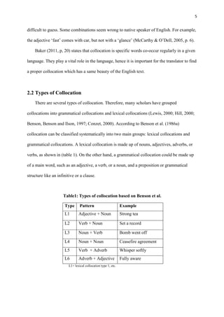The Translation of English Collocations into Kurdish: Problems and ...