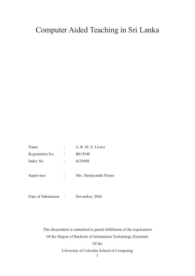 Computer dissertation index