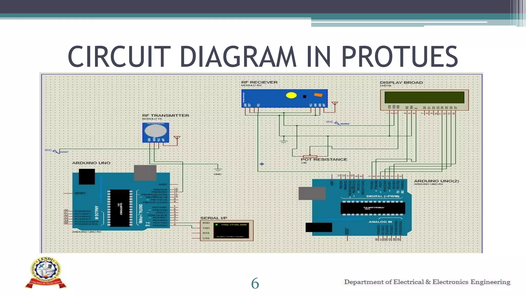 CIRCUIT DIAGRAM IN PROTUES
6
 