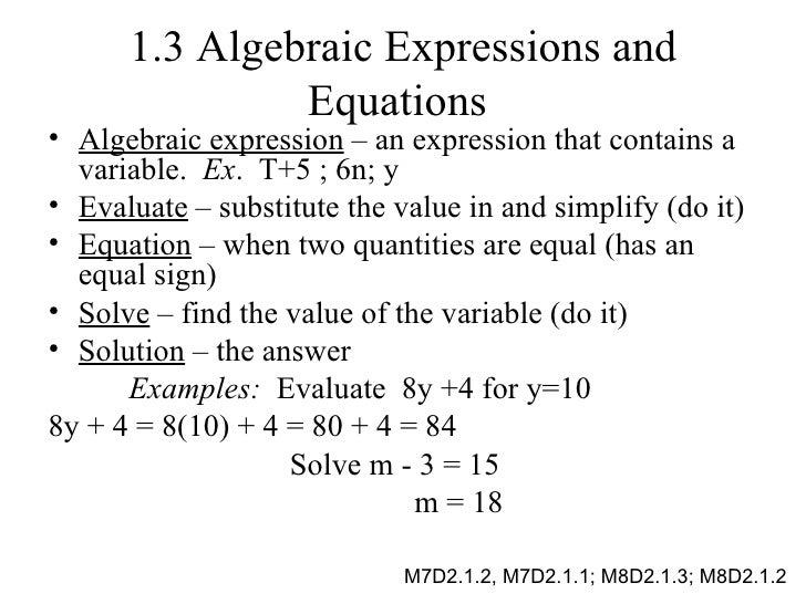 Pre Algebra chapter 1 notes
