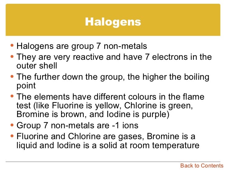 Periodic Table Group 7 Most Reactive